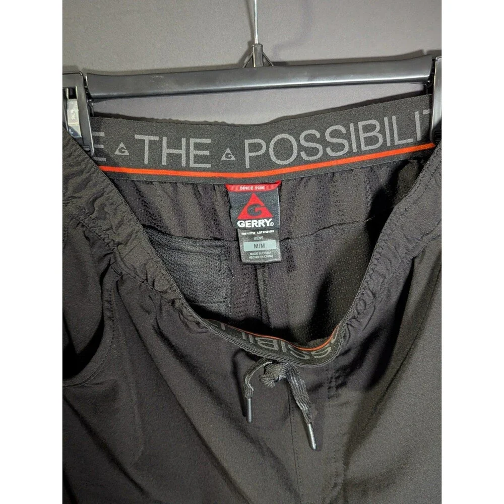 Gerry Shorts Adult Medium Black Lightweight Performance Hiking Active Trail Men